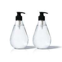 Wholesale custom 420ml light bulb shape pet alcohol bottle with lotion pump